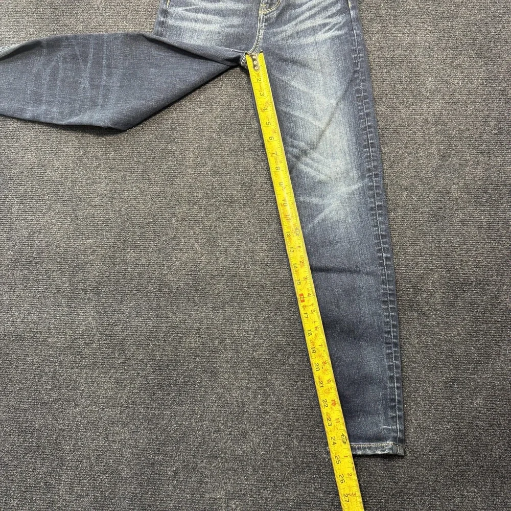 American Eagle Curvy Hi-Rise Jegging Womens 00 Blue Next Level Stretch Denim